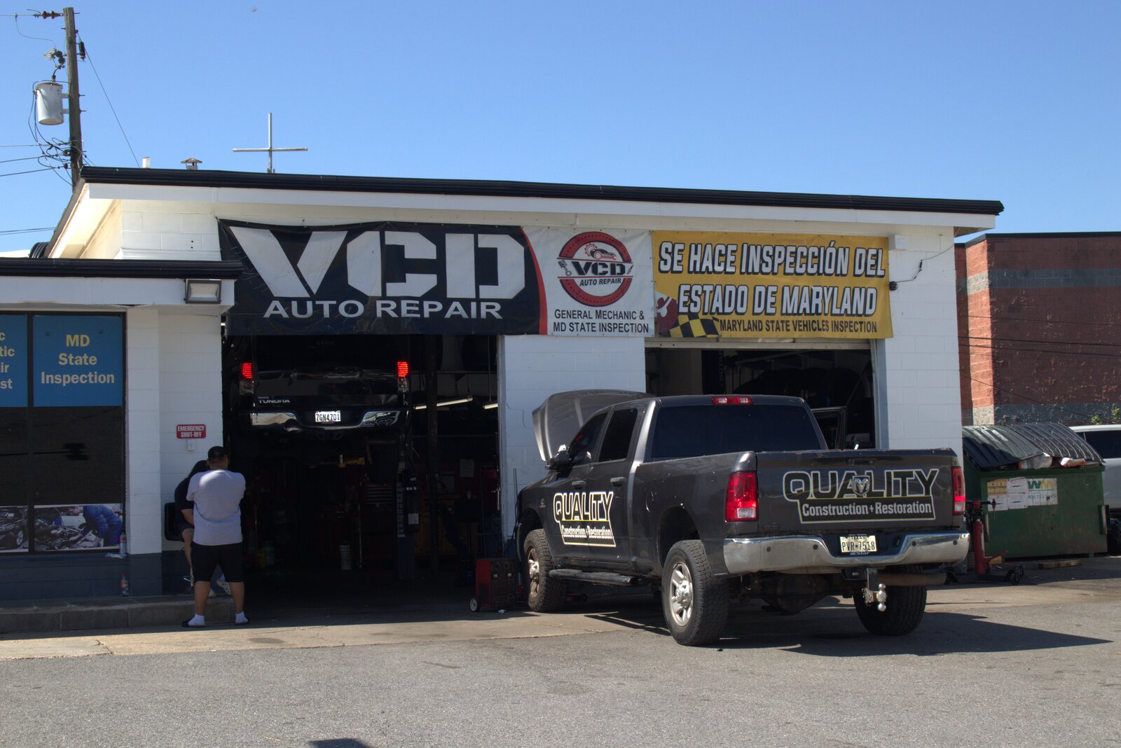 Service bays inside VCD AUTO REPAIR 4 in Hyattsville